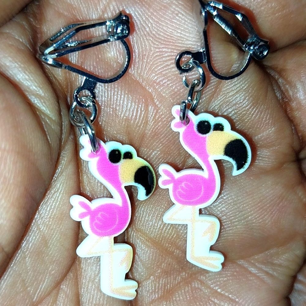 Super cute girls clip-on earrings For Kids